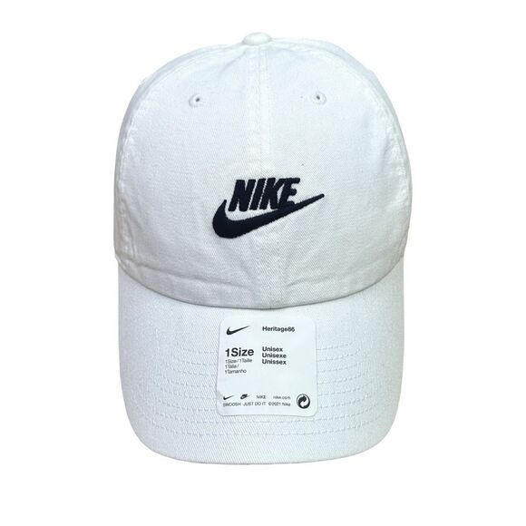 Nike Heritage86 Adult White StrapBack Cap - 913011-100 - One Size - Picture 1 of 8